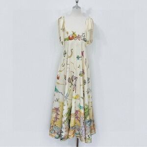 Unbranded White Cartoon Sundress